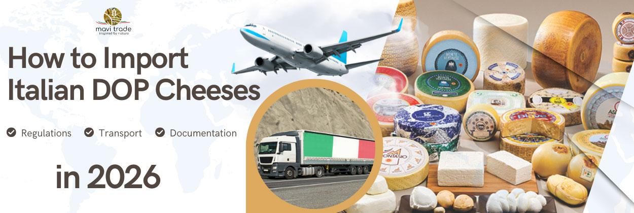 Come importare formaggi DOP italiani