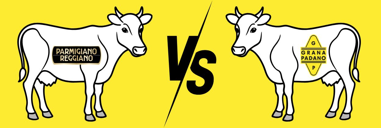 Parmigiano Reggiano e Grana Padano differenze per l'export