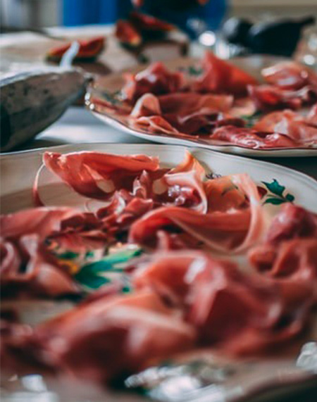 Prosciutto di Parma affettato