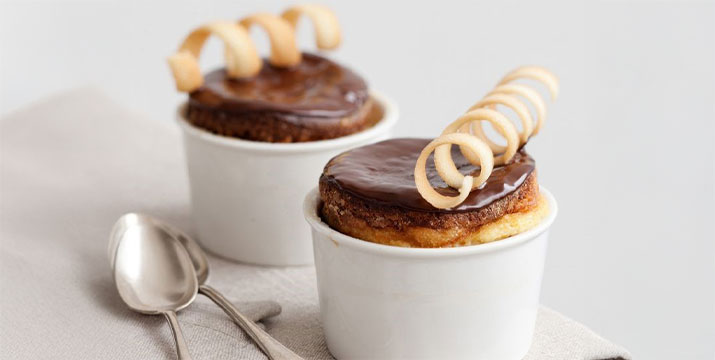 Tortino caldo con base di panettone